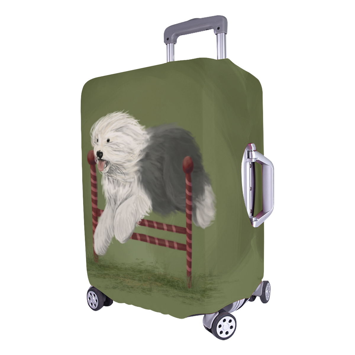 sheepdog-agility Luggage Cover/Large 26"-28"