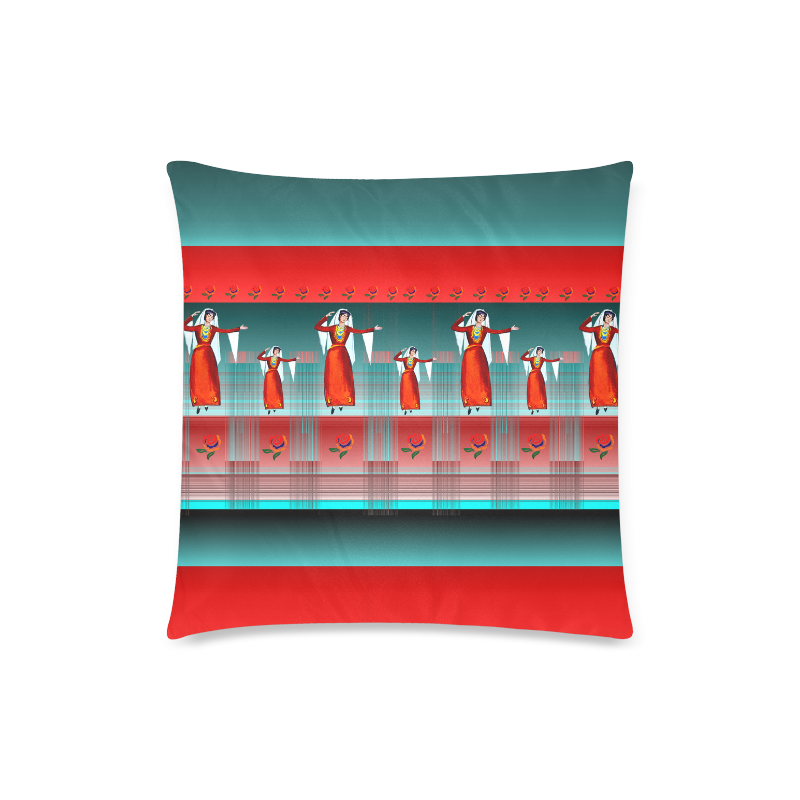 Armenian Dancers Custom Zippered Pillow Case 18"x18"(Twin Sides)