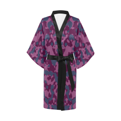 Berry Pretty Camouflage Kimono Robe
