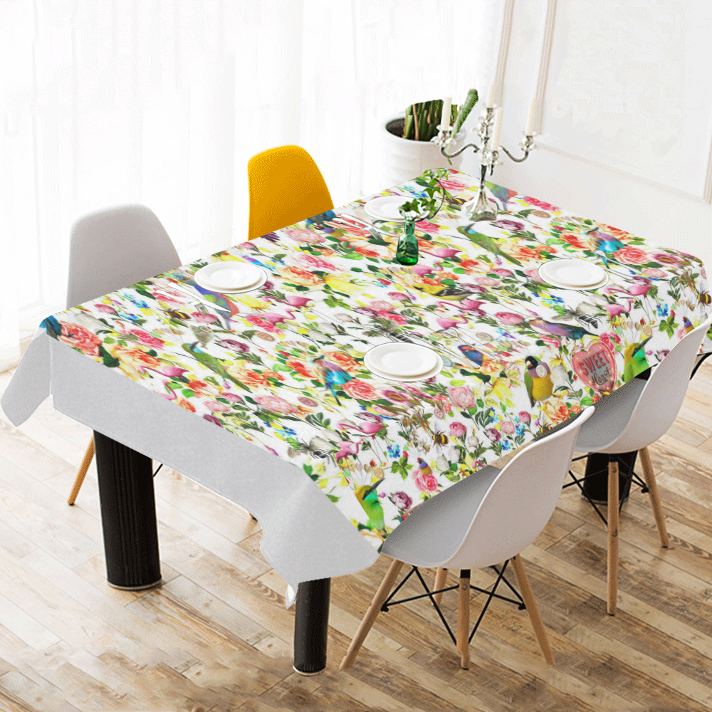 Everything Two Cotton Linen Tablecloth 60"x120"