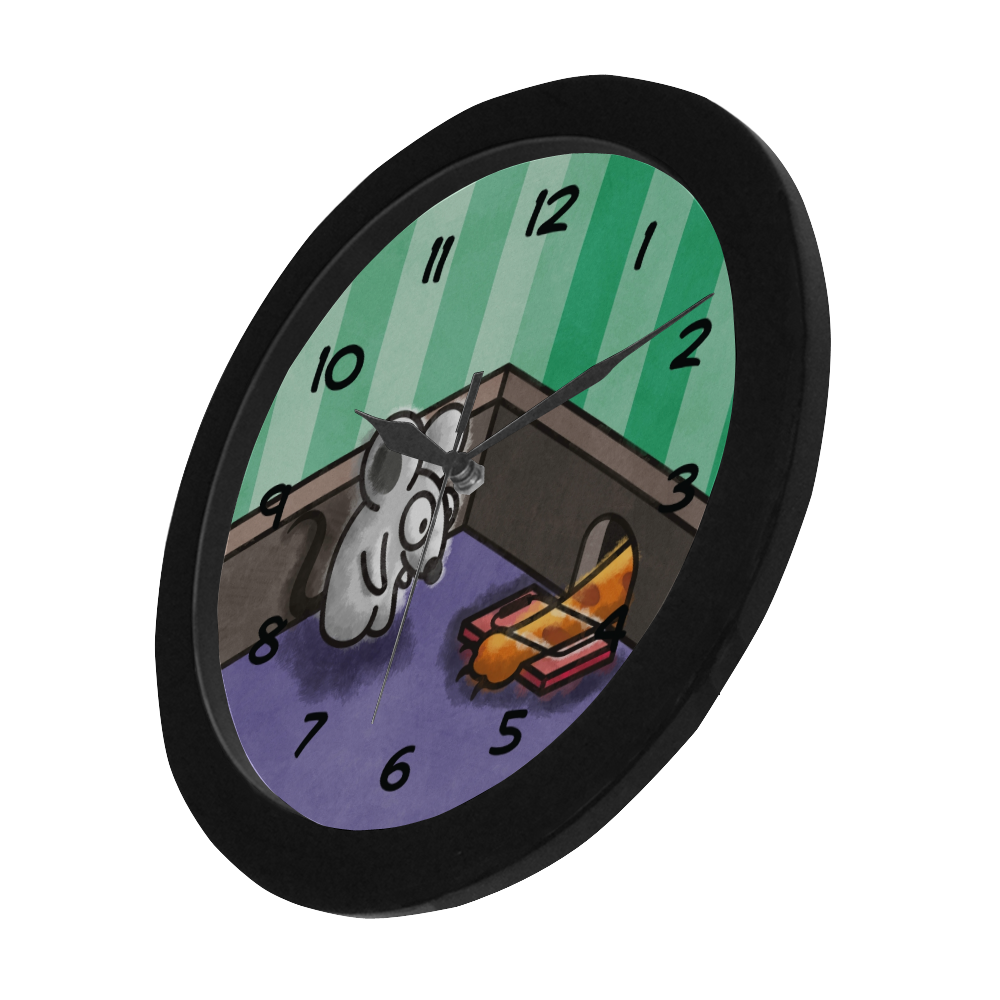 Dumb Cat Circular Plastic Wall clock