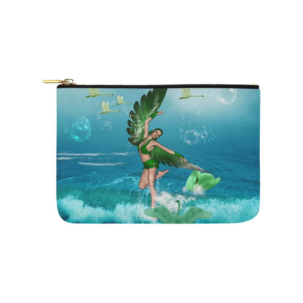The fairy of birds Carry-All Pouch 9.5''x6''