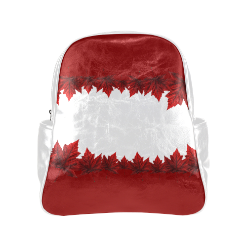 Canada Maple Leaf Backpack Multi-Pockets Backpack (Model 1636)