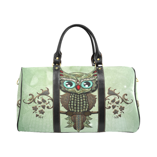 Wonderful owl, diamonds New Waterproof Travel Bag/Large (Model 1639)