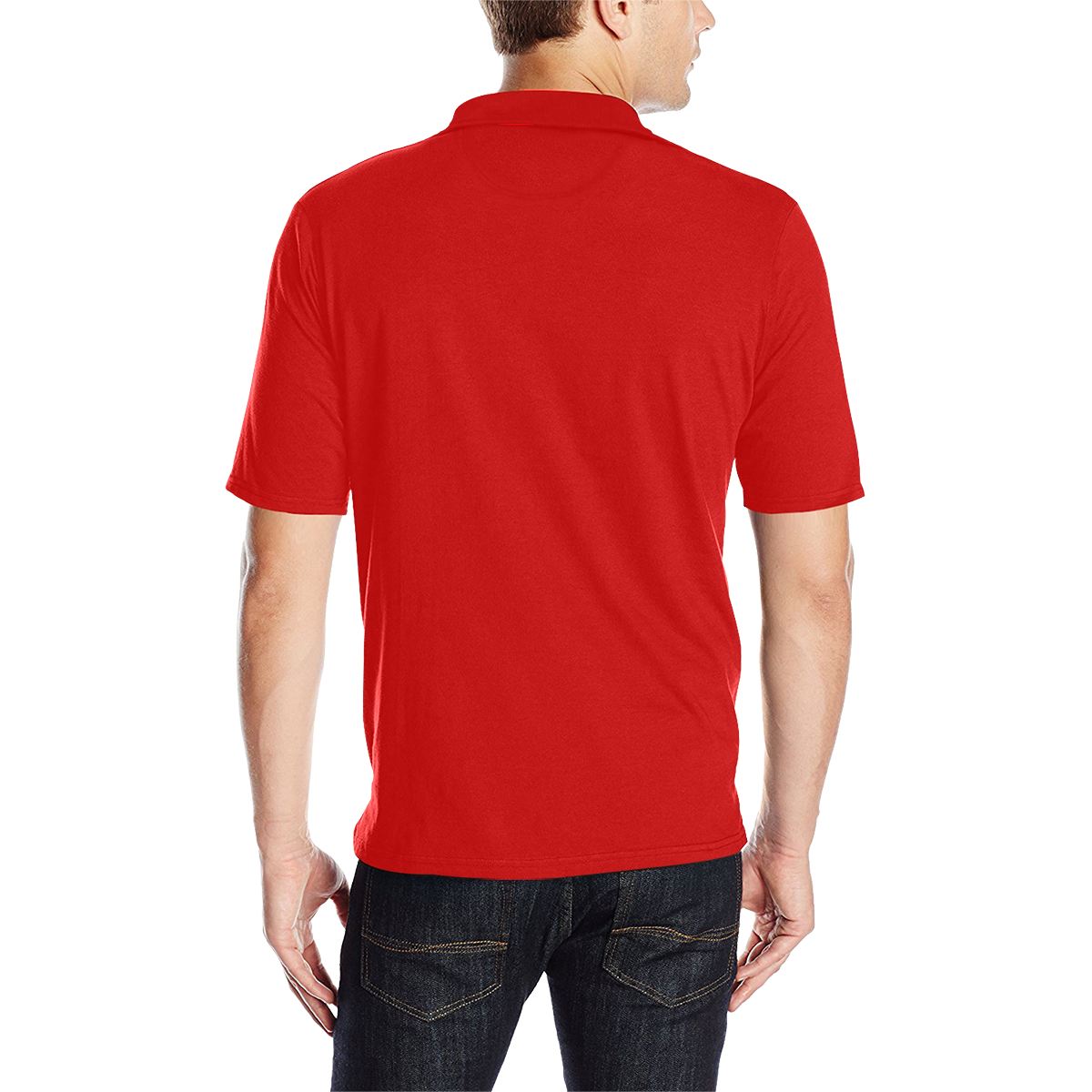 Red Polo Bag Brand Men's All Over Print Polo Shirt (Model T55)