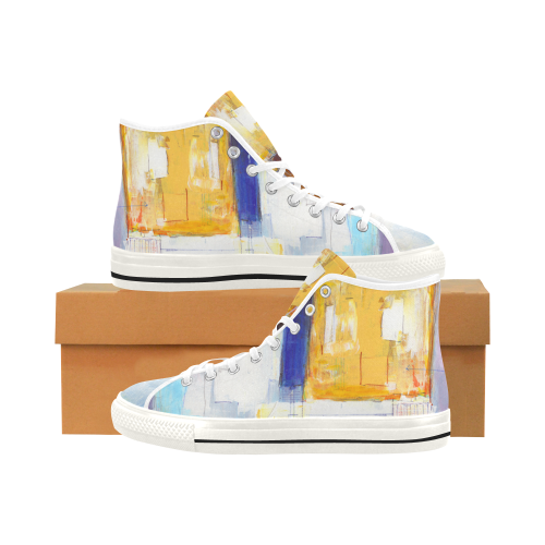 Stacked I yellow Vancouver H Men's Canvas Shoes (1013-1)