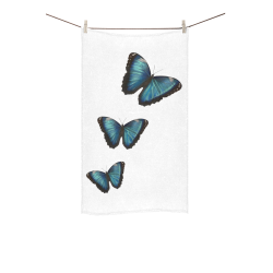 Morpho hyacintus butterflies painting Custom Towel 16"x28"