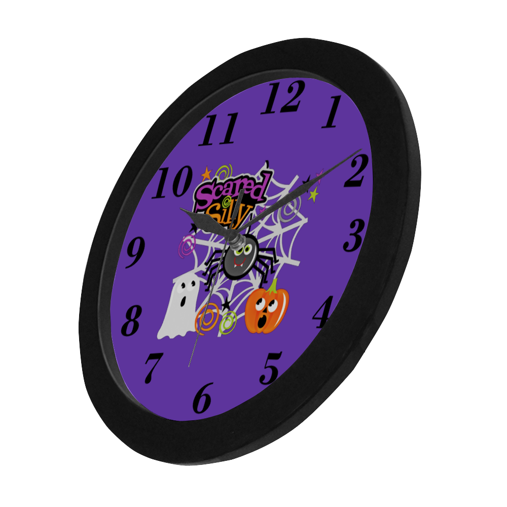 Scared Silly Circular Plastic Wall clock