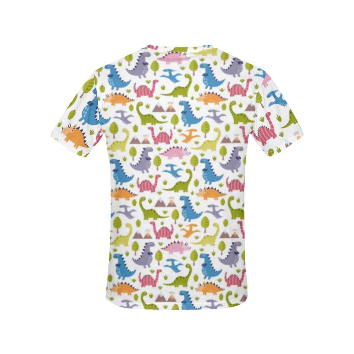 Dinosaur Pattern All Over Print T-Shirt for Women (USA Size) (Model T40)
