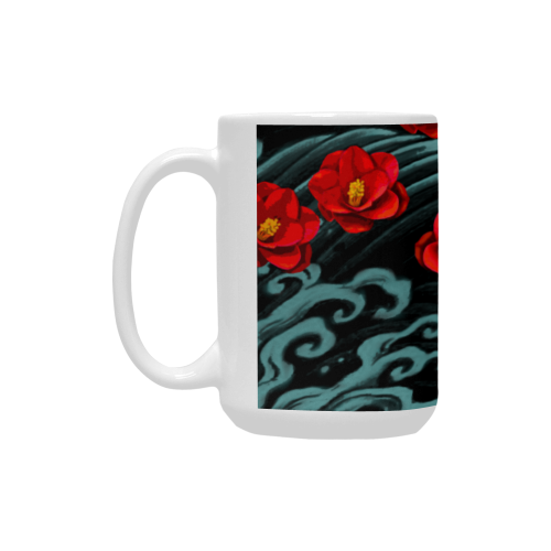 Kurosawa Camellias Custom Ceramic Mug (15OZ)