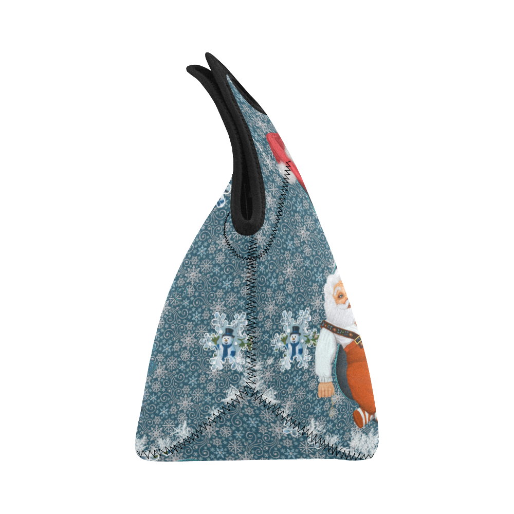 Funny Santa Claus Neoprene Lunch Bag/Small (Model 1669)