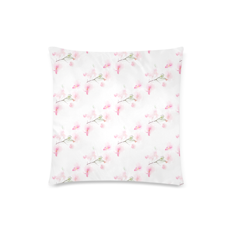 Pattern Orchidées Custom Zippered Pillow Case 18"x18" (one side)