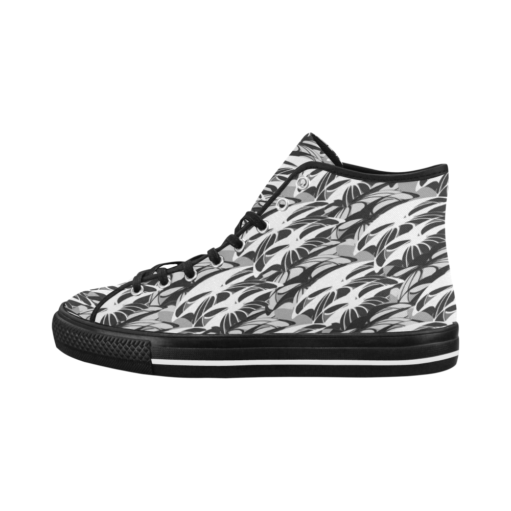 Alien Troops - Black & White Vancouver H Women's Canvas Shoes (1013-1)