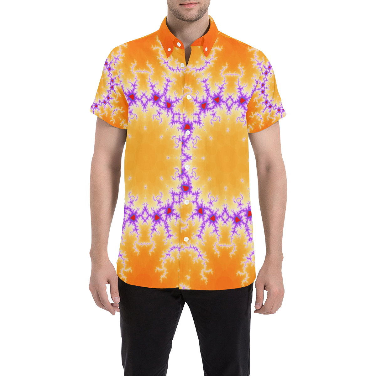 Summer Mandala Men's All Over Print Short Sleeve Shirt (Model T53)