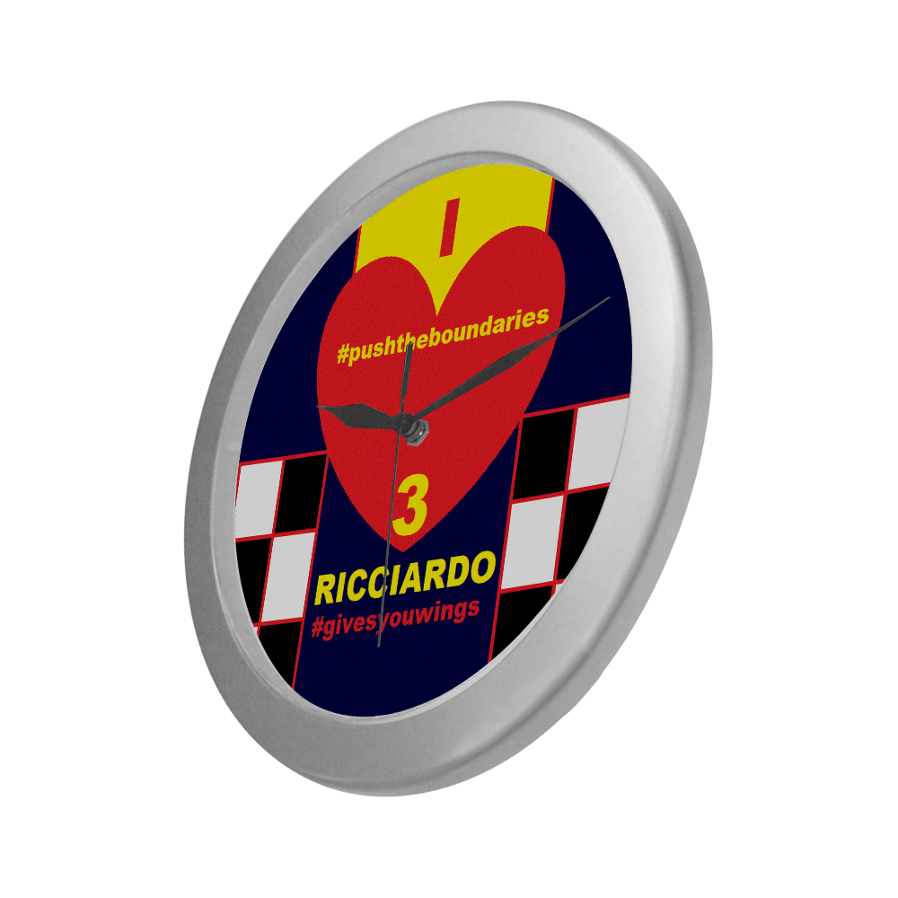 RICCIARDO- Silver Color Wall Clock