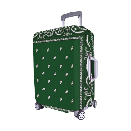KERCHIEF PATTERN GREEN Luggage Cover/Medium 22"-25"