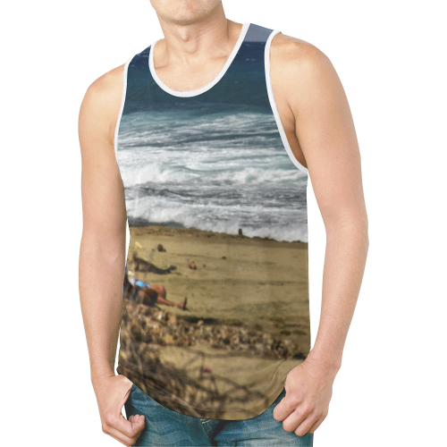 YS_0055 - Beach New All Over Print Tank Top for Men (Model T46)