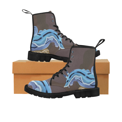 Mr Sea Slug Martin Boots for Men (Black) (Model 1203H)