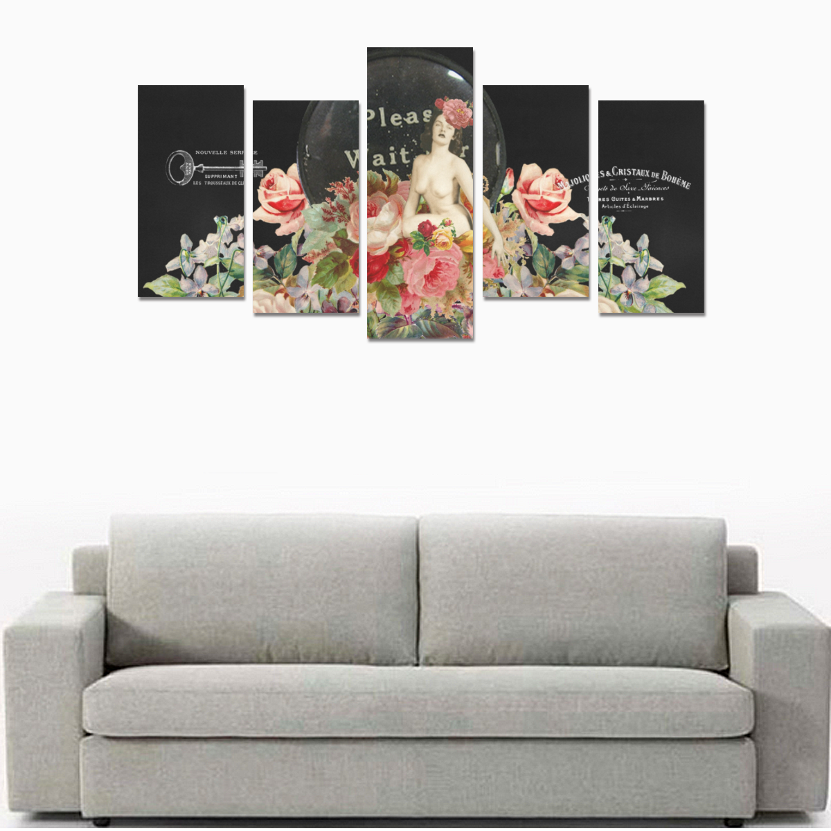Nuit des Roses Revisited Canvas Print Sets E (No Frame)