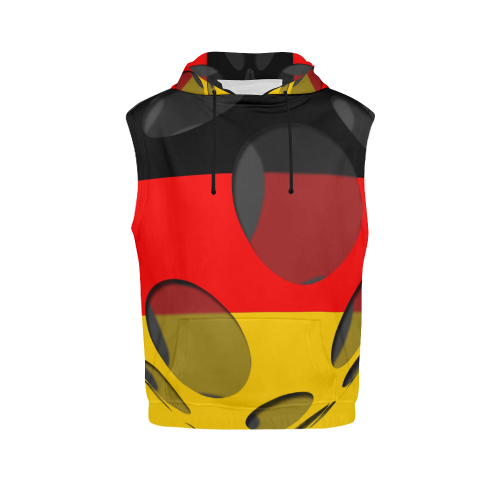 The Flag of Germany All Over Print Sleeveless Hoodie for Women (Model H15)