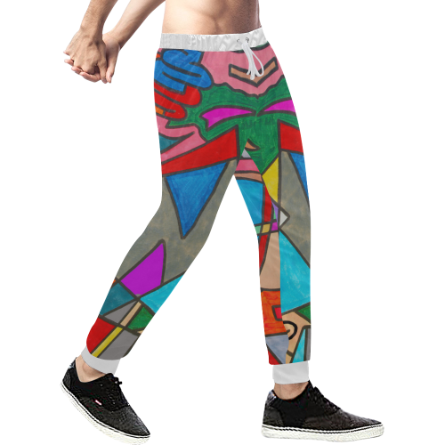THE TIME MACHINE Men's All Over Print Sweatpants/Large Size (Model L11)