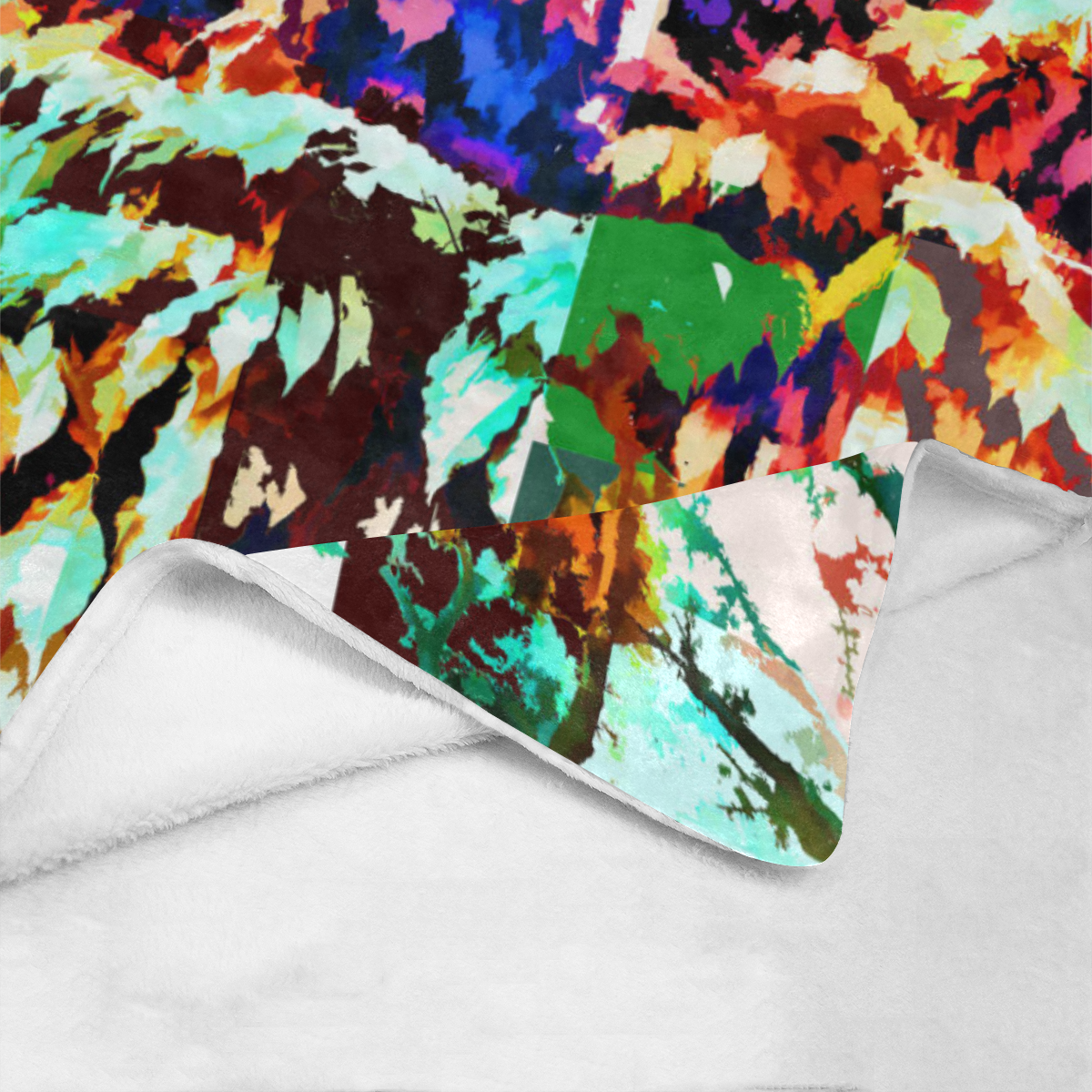 Foliage Patchwork #7 - Jera Nour Ultra-Soft Micro Fleece Blanket 60"x80"