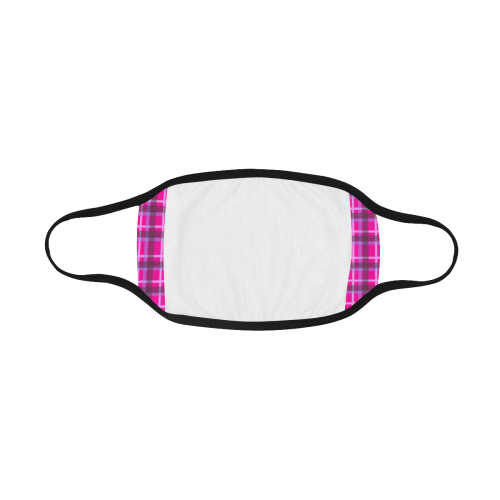 pink tartam plaid  4k Mouth Mask