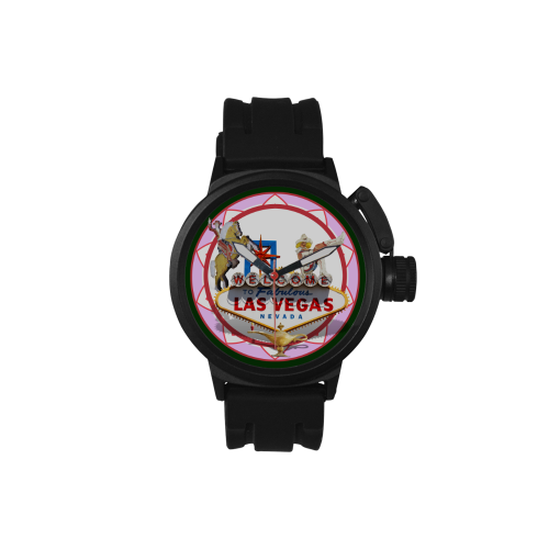 LasVegasIcons Poker Chip - Pink Men's Sports Watch(Model 309)