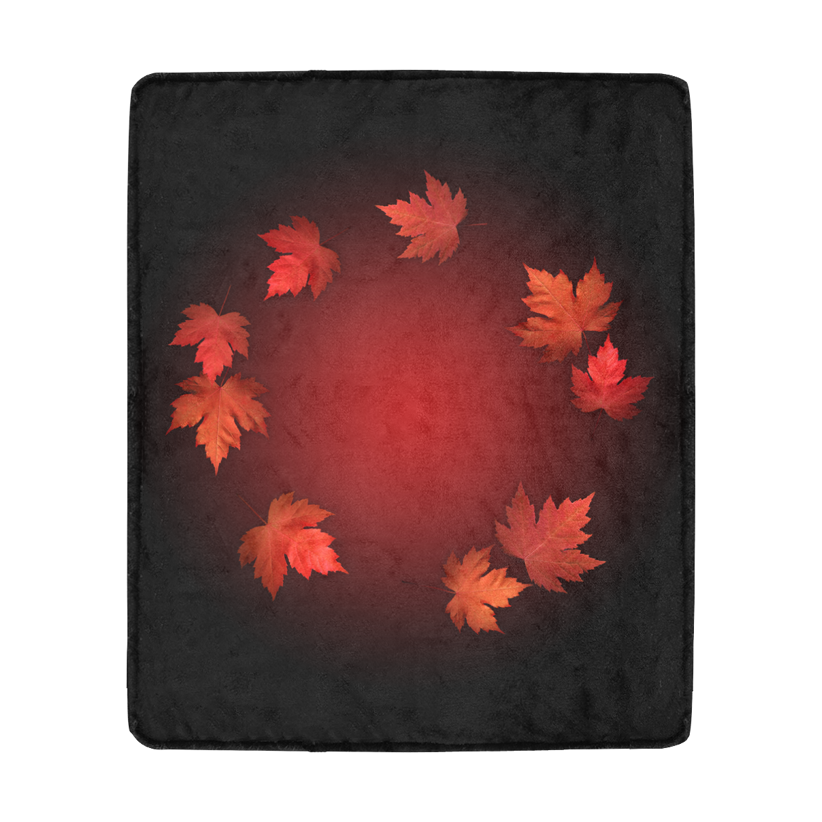 Autumn Maple Leaves Blankets Canada Souvenir Ultra-Soft Micro Fleece Blanket 50"x60"