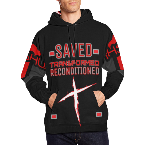 Saved Transformed Hoodie BR All Over Print Hoodie for Men/Large Size (USA Size) (Model H13)