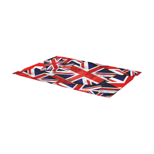 Union Jack British UK Flag Area Rug 7'x3'3''