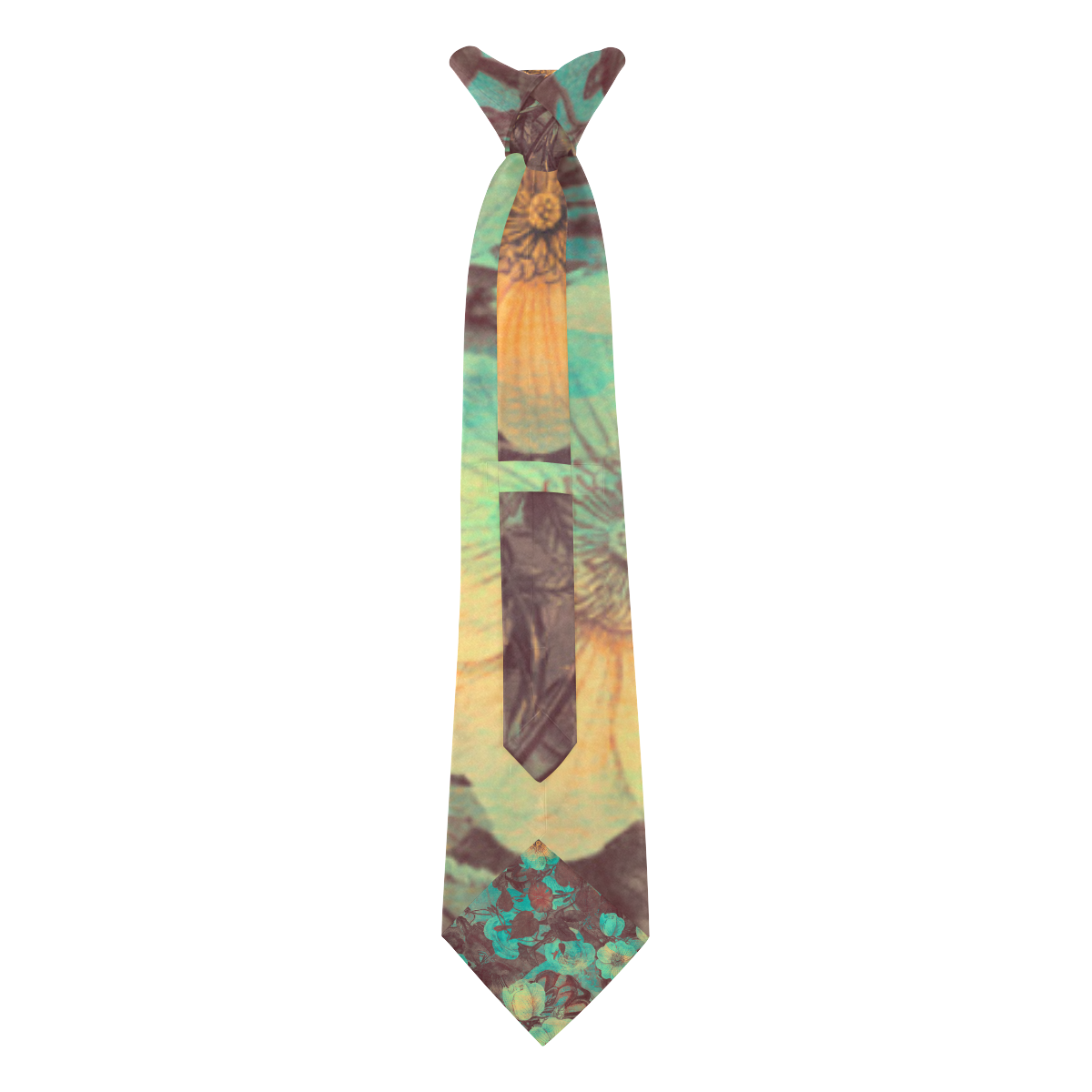 flowers #flowers #pattern Custom Peekaboo Tie with Hidden Picture