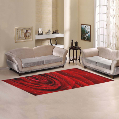 Red rosa Area Rug 9'6''x3'3''