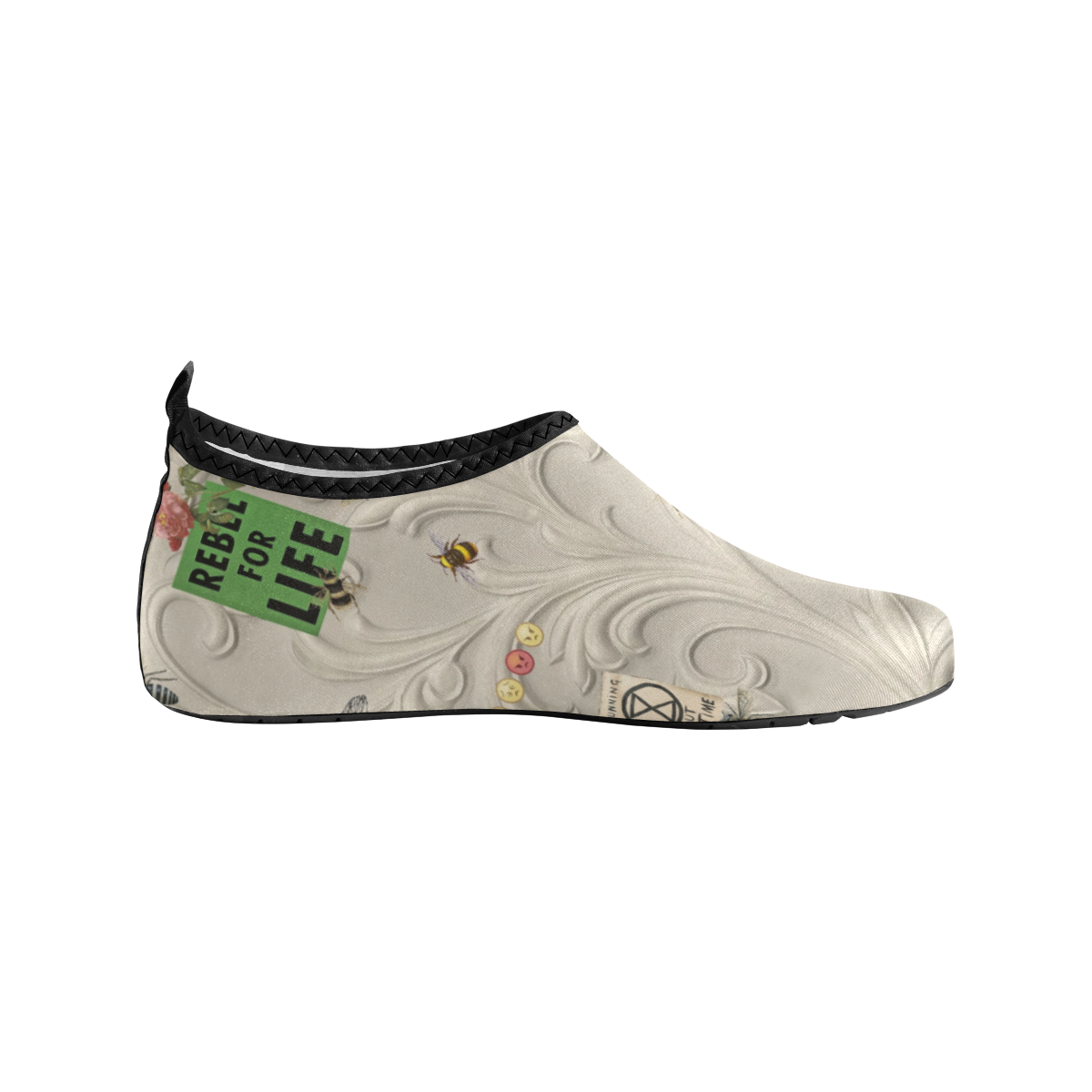 Running Out of Time 1 Women's Slip-On Water Shoes (Model 056)