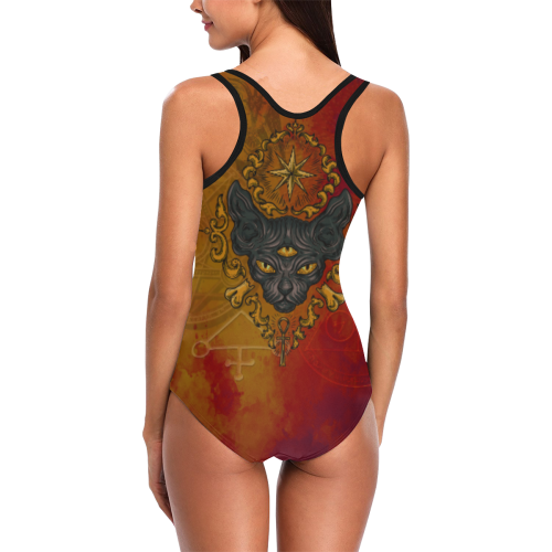 Awesome Magic Cat Vest One Piece Swimsuit (Model S04)