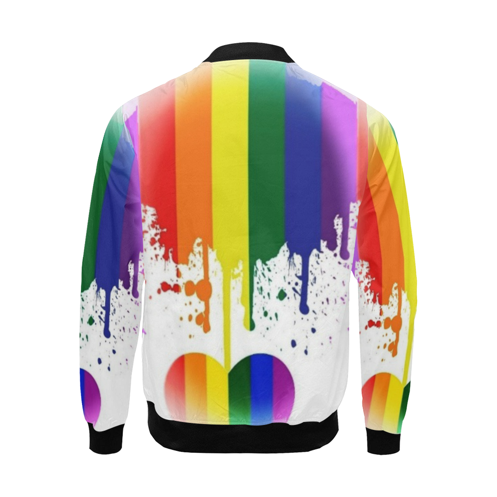 Love is Love by Nico Bielow All Over Print Bomber Jacket for Men/Large Size (Model H19)