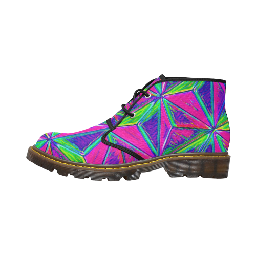 Vivid Life 1D  by JamColors Women's Canvas Chukka Boots/Large Size (Model 2402-1)