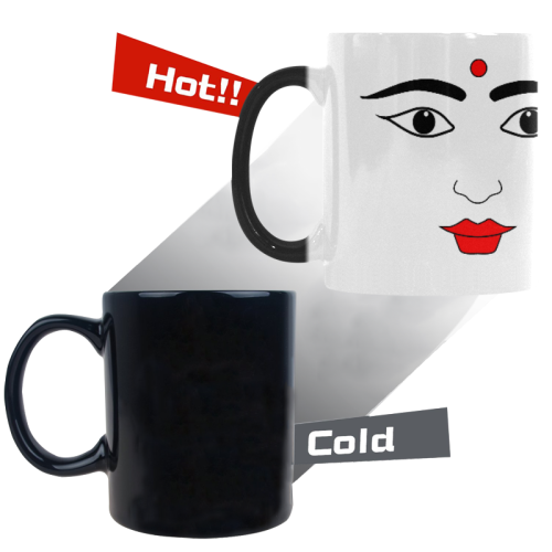 Indian Woman Custom Morphing Mug