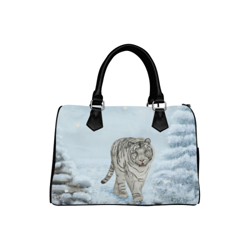 Wonderful siberian tiger Boston Handbag (Model 1621)