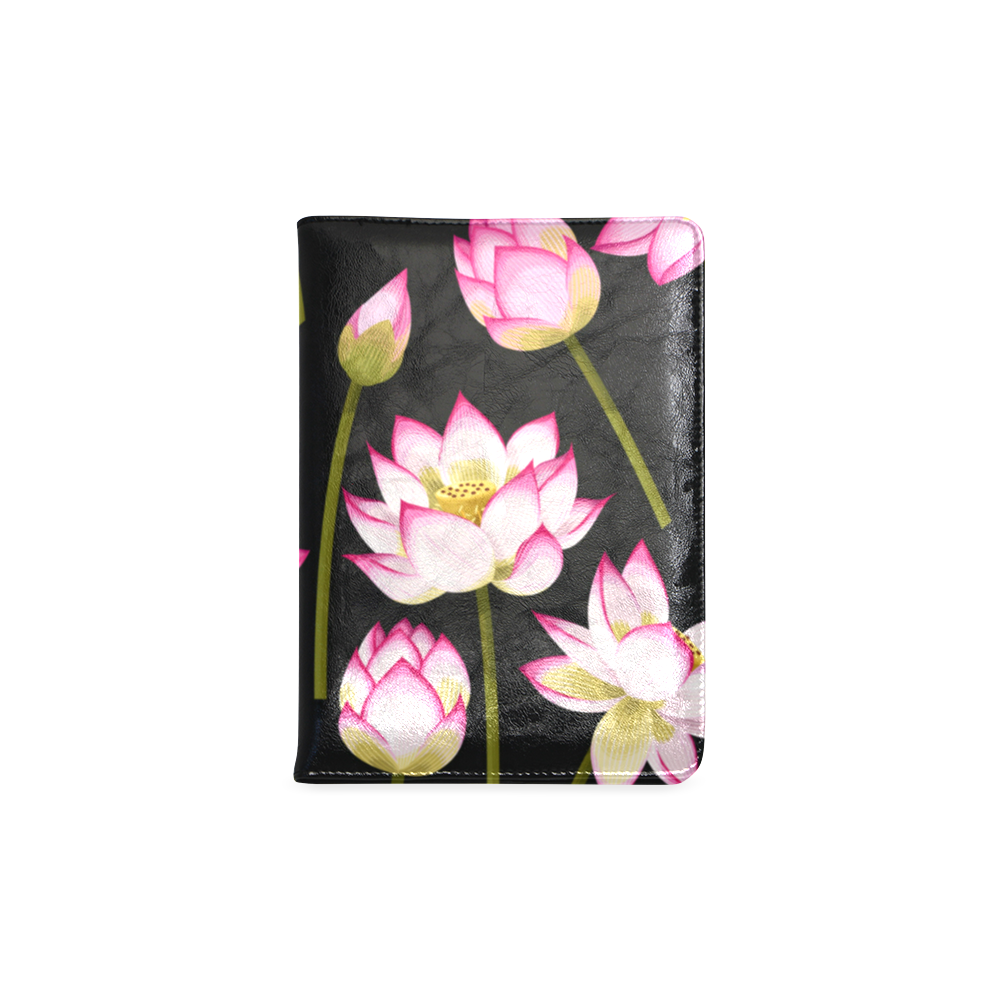 Pink Lotus Flowers Custom NoteBook A5