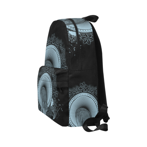 Wolf in black and blue Unisex Classic Backpack (Model 1673)