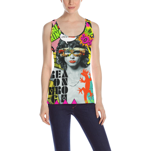 jim montage 30 x 42 All Over Print Tank Top for Women (Model T43)