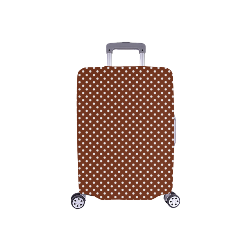 Brown polka dots Luggage Cover/Small 18"-21"