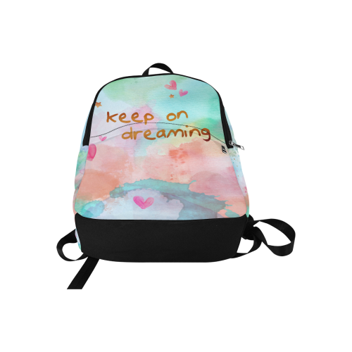 KEEP ON DREAMING Fabric Backpack for Adult (Model 1659)