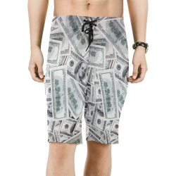 Cash Money / Hundred Dollar Bills Men's All Over Print Board Shorts (Model L16)