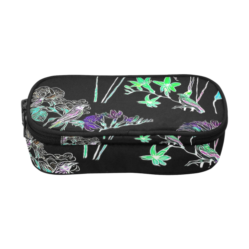 Flowers and Birds C by JamColors Pencil Pouch/Large (Model 1680)