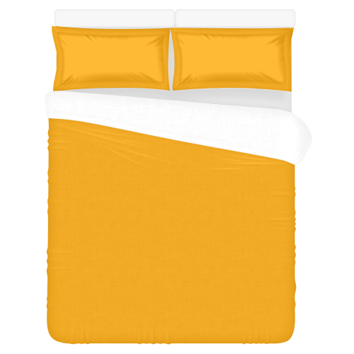 color orange 3-Piece Bedding Set