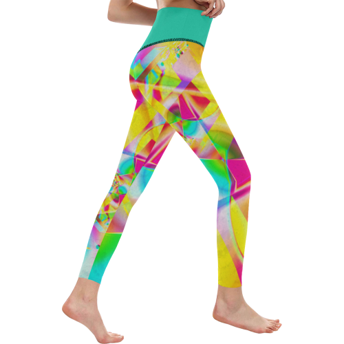 Joy In Colour Women's All Over Print High-Waisted Leggings (Model L36)