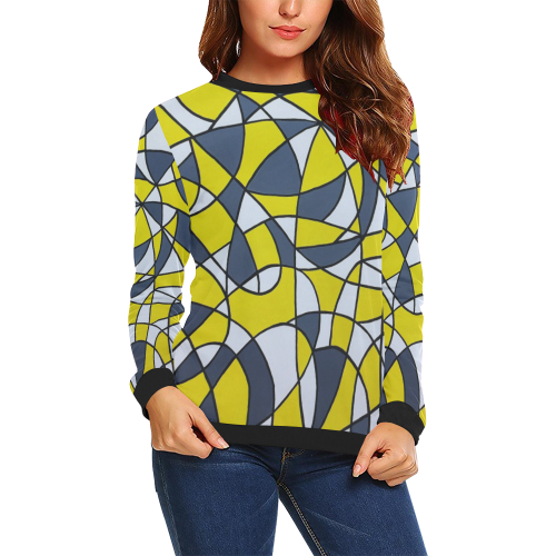 Liberty All Over Print Crewneck Sweatshirt for Women (Model H18)