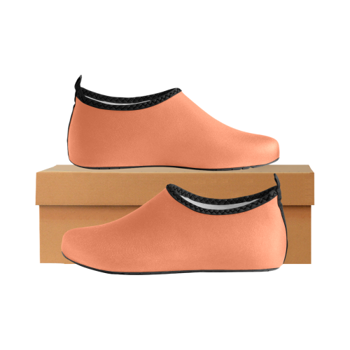 color coral Women's Slip-On Water Shoes (Model 056)